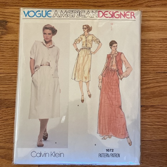 VTG ‘70s Vogue Calvin Klein UNCUT Pattern - Picture 9 of 9